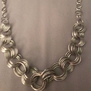 Sterling Silver ring chained Necklace